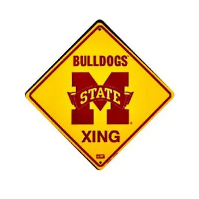 Mississippi State University Bulldogs 12  Xing Crossing Metal Sign Embossed • $18.71