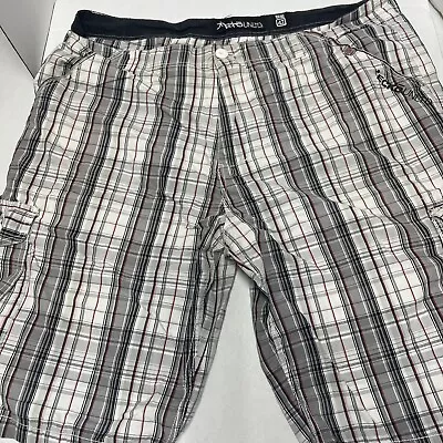 Ecko United Mens 42 Plaid Cargo Shorts • $15.99