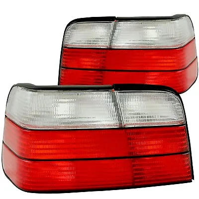 Anzo Tail Lights Red / Clear Set Fits 92-98 BMW 3 SERIES E36 4-Doors Only 221216 • $125.52