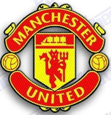 MANCHESTER UNITED   Iron On Embroidered PATCH Embroidery Football Soccer  2.5   • $13.95