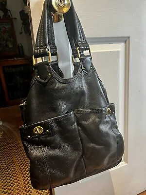 Marc Jacobs Black Handbag Leather Satchel Shoulder Purse - Large & Gorgeous • $45