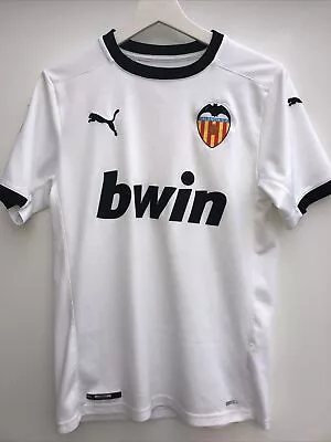 VALENCIA 2020/21 Home Football Shirt Puma Short Sleeve Mens XS • £24.95