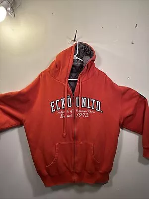 Ecko Unltd Hoodie  Men’s 2XL Full Zip Reversible Quilted Lined Y2K Vintage • $42.99