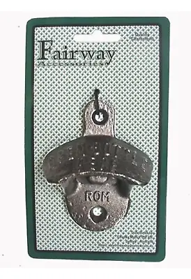 Cast Iron Wall Mounted Bottle Opener Man Cave Bar Fathers Day • $25.95