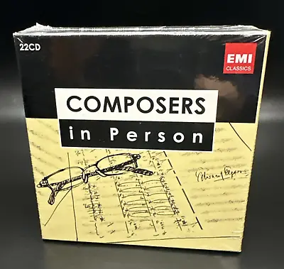 Composers In Person Stravinsky Poulenc Elgar [EMI 22 CD Box Set] SEALED RARE • $179