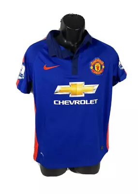 Nike MANCHESTER UNITED Chevrolet  Jersey Youth Football Soccer Shirt Kit 2014-15 • $20