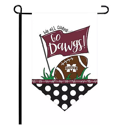 Mississippi State Bulldogs Pointed Garden Flag • $16.99