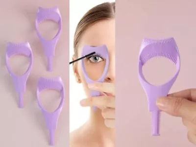 NEW Eyelash Brush Curler Mascara Guard 1PC Applicator Tool Stencil Shield UK • £2