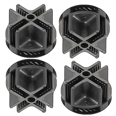  Black  C&c Extra Cage Corners ( 4 Pack ) Mesh Grid Connector Pack • £5.95