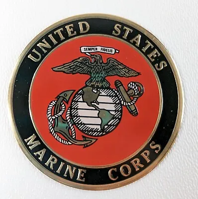 United States Military MARINE CORPS Metal Auto Decal Emblem Badge - 2 Inch • $16.97