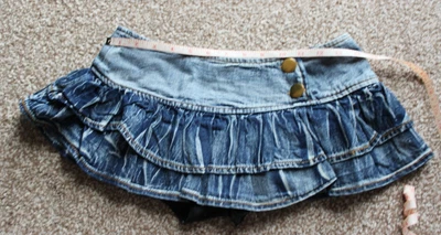 £18.75 • Buy Denim Micro Mini  8  RARA Skirt Size M Waist 30 