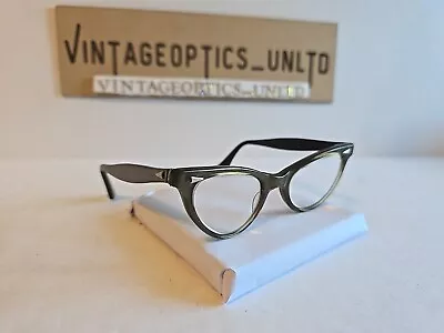 American Optical Vintage Harlequin Cat Eye Eyeglasses Frame. 44[]20. (Unused) • $55.99