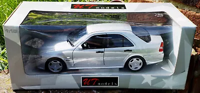 UT 1:18 Scale Diecast Model  035000 1997 Mercedes C36 AMG Silver Mint And Boxed • £49