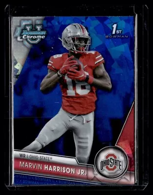 2023 Bowman Chrome U Sapphire Marvin Harrison Jr. Prospect Chrome #100 OSU • $12