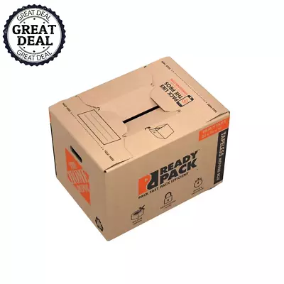 23  X 16  X 15  Tapeless Heavy Duty Medium Moving Box W/ Handles (10-PACKS) NEWW • $50.99