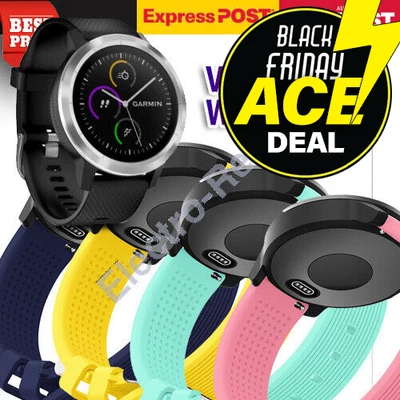 20mm Watch Band Strap For Garmin Vivoactive 4 3 Music Forerunner 55 645 245 • $8.95