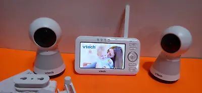 VTech VM5255-2 2 Digital Camera Video Baby Monitor With Pan Zoom And Night Light • $44.99