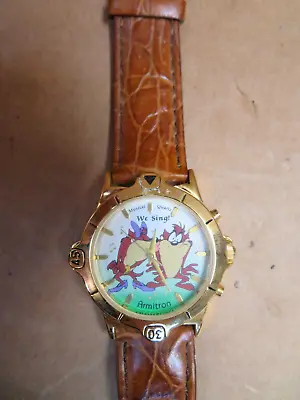 Vintage  Armitron  Taz   We Sing   Musical Quartz Watch - 1995 Warner Brothers * • $14.99