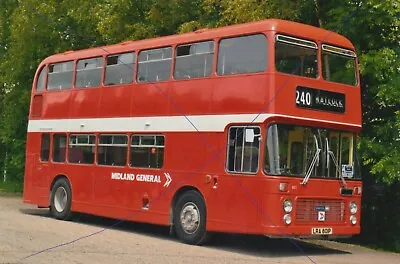 Bus Photo Of A Midland General Photograph Nbc Bristol Vr 801 Picture Lra801p. • £0.45