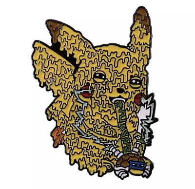 Pikachu Pin Pikachu Smoking Bong Smoke Weed Heady Dab Pin Pokemon NEW 420 RARE • $9.99