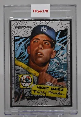 Topps Project 70 Mickey Mantle By Tyson Beck - Ap 1/51 Silver Frame #121 - Wow!! • $399