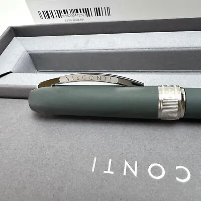 $180 NEW Italy VISCONTI Rembrandt Men's Chrome Eco-Logic Hemp Ballpoint Pen • $128.44