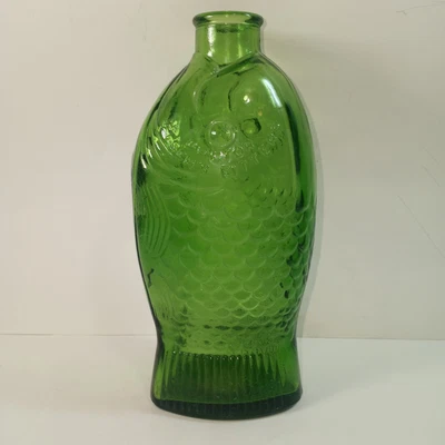 $16.99 • Buy Green Glass Fish Bottle Wheaton Dr. Fisch's Bitters 7.5  Tall 