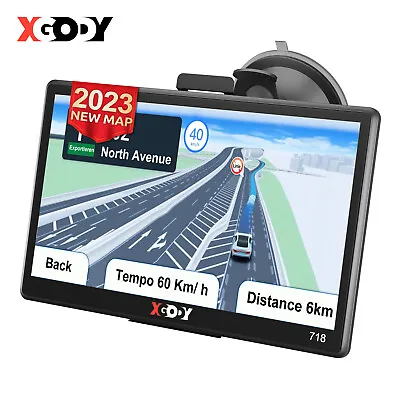 XGODY 7'' Car & Truck GPS Sat Nav Speedcam UK & EU Lifetime Free Maps POIs 2023 • £49.99