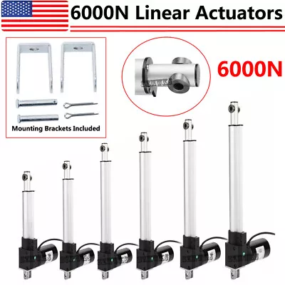 Electric 4 -18  6000N Linear Actuator 1320lbs Max Lift Heavy Duty DC12V Motor IG • $56.99