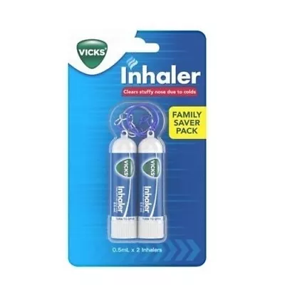 Vicks Keychain Inhaler Relief For Cold Sinus Nasal Congestion - 6 Pcs • $11.99