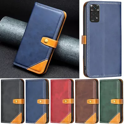 Splice Wallet Leather Flip Case Cover For Xiaomi Mi 12 Lite Redmi 10C A1+ Note 9 • $14.51