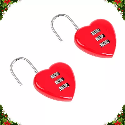  2 PCS Suit Case Padlock For Locker Christmas Decorations Metal • £5.68