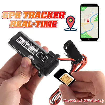 9V-75V Micro GPS Tracker Waterproof Locator Motorcycle Car Electric Bike Scooter • $18.99