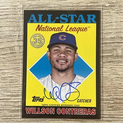 2023 Topps Update Black 1988 All-Star Auto 44/50 Wilson Contreras 88ASA-WCO Cubs • $21.99