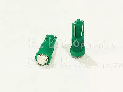 10x T5 74 Wedge Universal Green SMD LED Light Bulbs Dash Instrument Cluster HVAC • $27.95