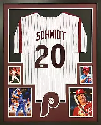 Mike Schmidt Signed Framed Jersey Beckett Autographed Philadelphia Phillies • $809.99