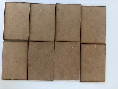 2mm MDF Bases 60mm X 50mm Pack Of 8 • £1