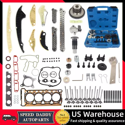 Timing Chain Head Gasket Valve Tool Kit For 09-13 VW Jetta Audi A4 A6 Q5 TT 2.0L • $175.95