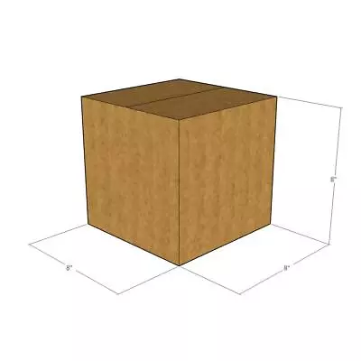 8x8x8 Multi-Depth 6 4  New Corrugated Boxes For Shipping 32 ECT • $21