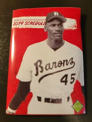 Michael Jordan 2019 Birmingham Barons White Sox Pocket Schedule Mint  • $5.99