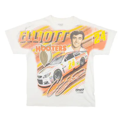 HENDRICK MOTORSPORTS Nascar 24 Chase Elliott Mens T-Shirt White USA M • £16.99