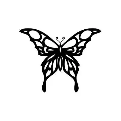 Butterfly Glass - Vinyl Decal Sticker For Wall Car IPhone IPad Laptop Bike • £6.61