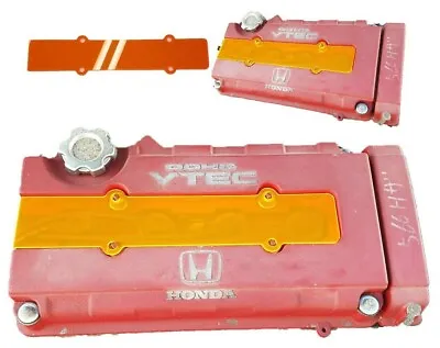 ORANGE FLUORESCENT Valve Cover Spark Plug Insert For Honda B18 B16 BSeries VTEC  • $41.99