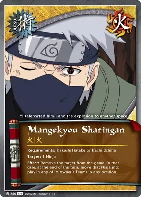 Mangekyo Sharingan - J-750 - Super Rare - 1st Edition - Foil Path Of Pain Played • $3.50