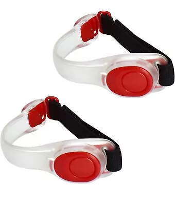 LED Light Up Armband Reflective Adjustable Wearable Silicone Running Belt • $7.29