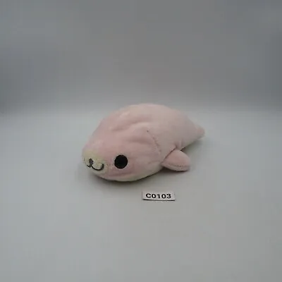 Mamegoma C0103 Pink Sakuragoma San-x Plush 5  Stuffed Toy Doll Japan • $16.99