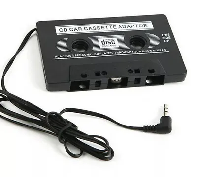 AUDIO TAPE CASSETTE ADAPTER CAR IPHONE IPOD MP3 CD RADIO NANO 3.5mm JACK AUX • £4.49