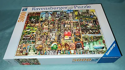 Used Ravensburger Colin Thompson: Bizarre Town 5000 Piece Jigsaw Puzzle • $34.99