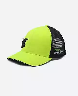 Aston Martin Cognizant F1 Kimoa Fernando Alonso Lifestyle Trucker Hat Lime Green • $59.99