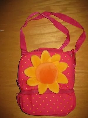 NWOT Gymboree Sunflower Smiles Pink Dot Flower Lunch Box Bag • $18